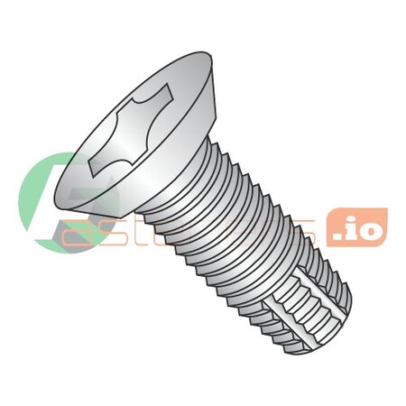 Newport Fasteners Thread Cutting Screw, #10-32 x 3/8 in, Stainless Steel Flat Head Phillips Drive, 4000 PK 794443